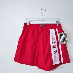 NWT Uzzi Red Dive Shorts Men’s Medium